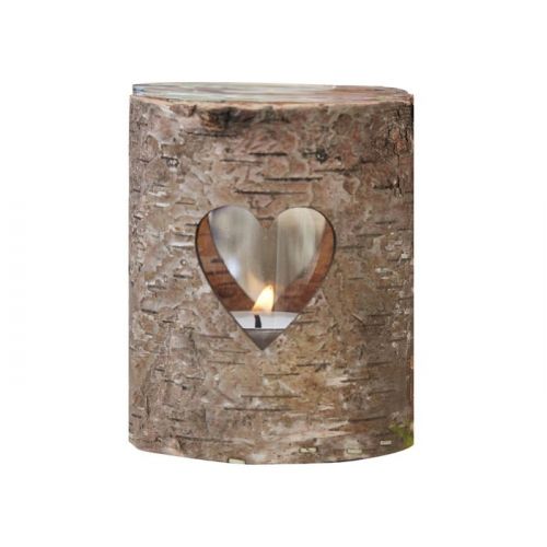 Houten boomstam theelichthouder Rustic Country Ginger Ray