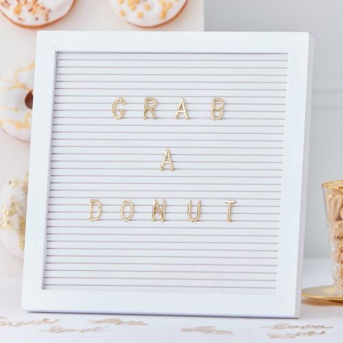 Letterbord met letters Gold Wedding Ginger Ray 