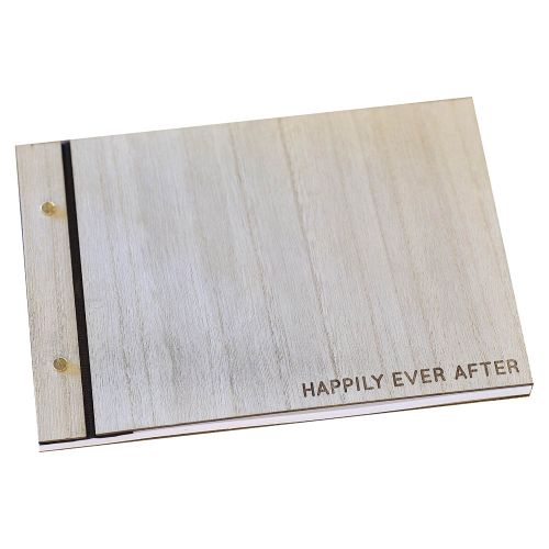 Gastenboek hout happily ever after Rustic Romance Ginger Ray