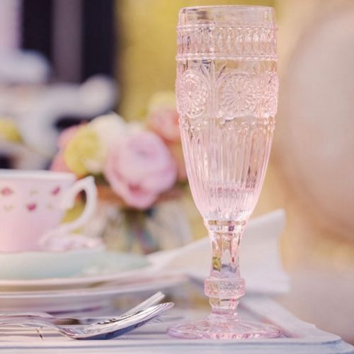 Vintage Champagneglas blush