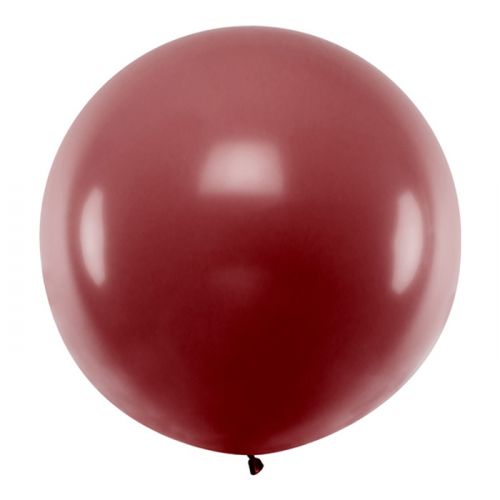 Mega ballon Donkerrood 1m