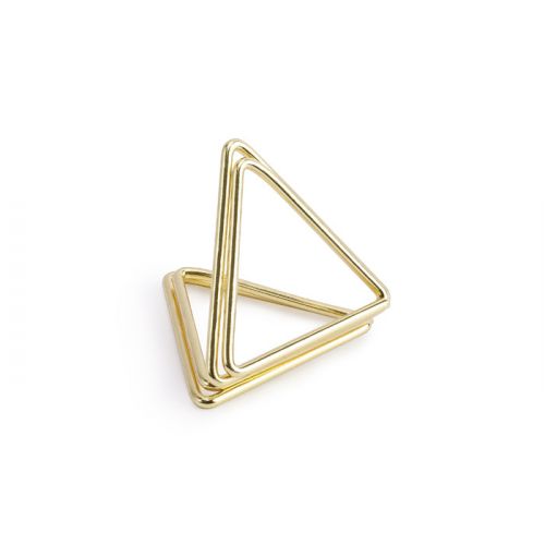 Plaatskaarthouders Triangle goud (10st) 