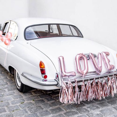 Auto Decoratiepakket Love roségoud