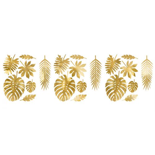 Decoratie bladeren goud Aloha collectie (21st)