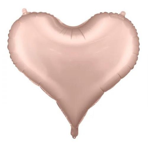 Folieballon hart roségoud (75cm)