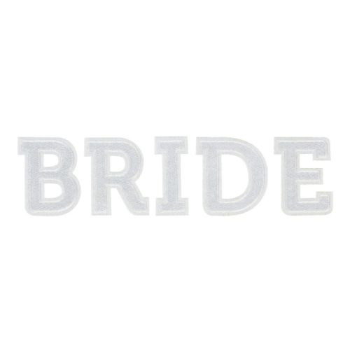 Strijkembleem Bride strak