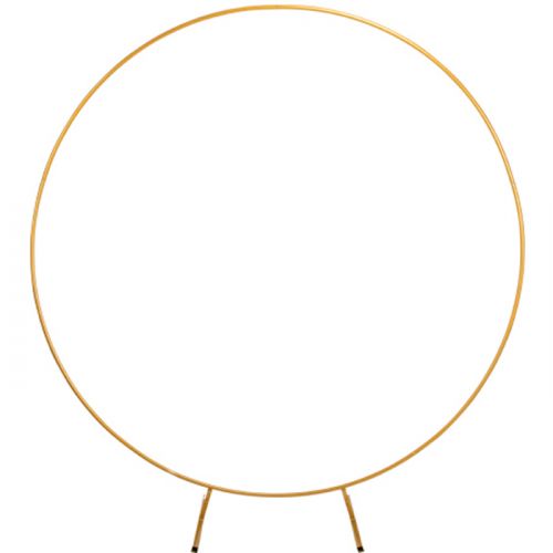 Metalen backdrop cirkel goud (2m)