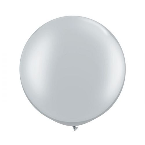 Premium Mega ballonnen 90cm Zilver (2st) 