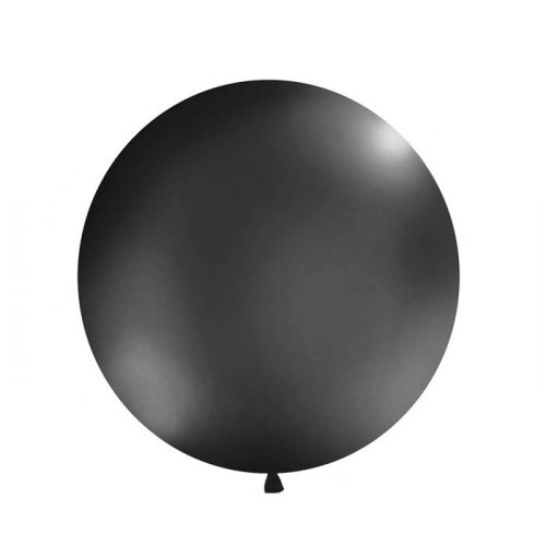 Mega ballon Zwart 1m
