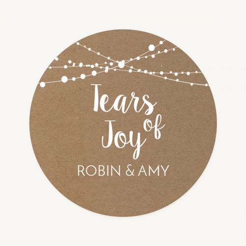Etiket rond 35mm tears of joy kraft festival