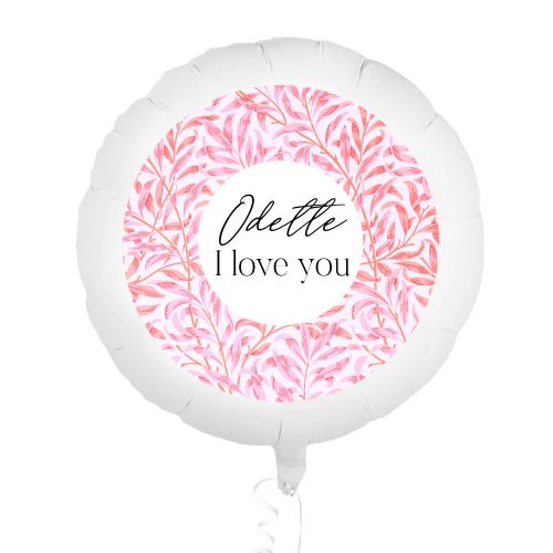 Folieballon I love you print