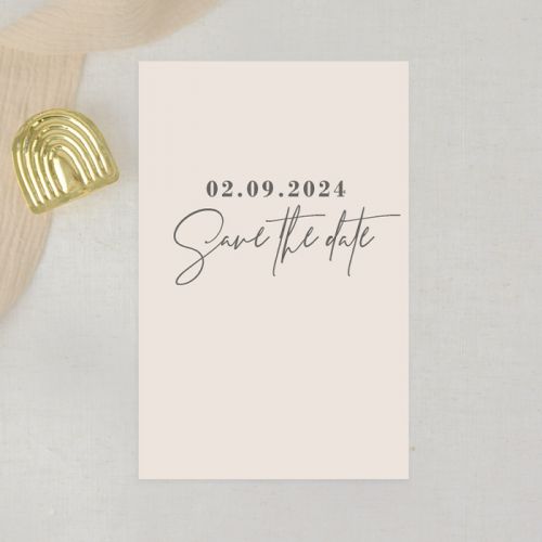 Save the date kaart lovely chique