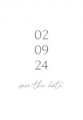 Save the date kaart simplicity love 14x21