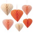 Meri Meri honeycombs Valentine Heart (6st)