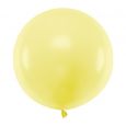 Pastel ballon geel (60cm)