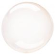 Orbz folieballon Clearz Crystal peach (40cm)
