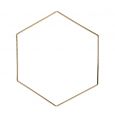 Metalen decoratie hexagon (30cm)
