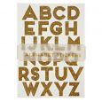Gouden stickers alfabet (240 st)