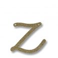 Letter Z - Acryl slinger goud
