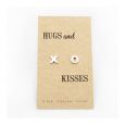 Hugs and Kisses zilveren oorbellen