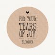 Etiket rond 35mm for your tears of joy kraft