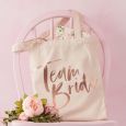 Canvas tas Team Bride Floral Hen Party Ginger Ray