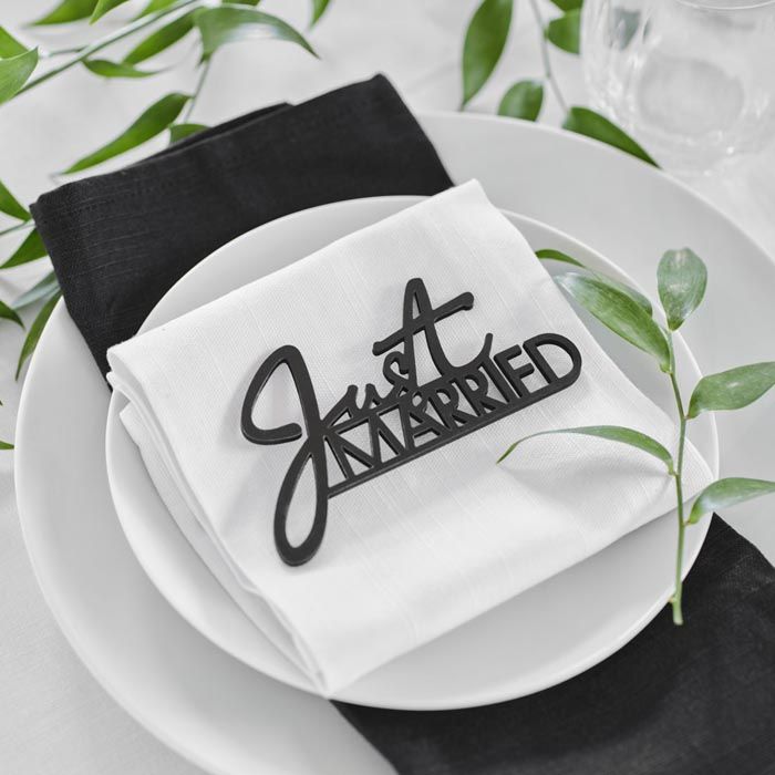 Tafeldecoratie Just Married Contemporary Wedding Ginger Ray