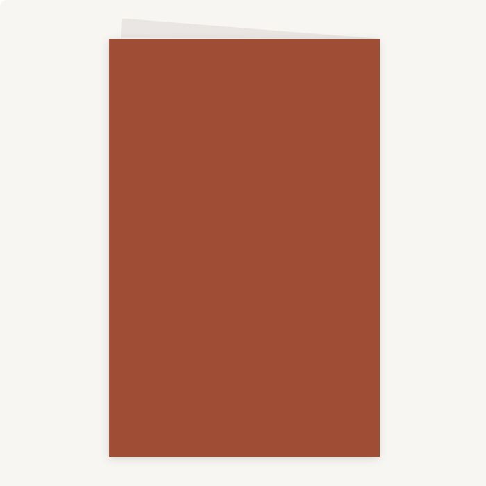 Folie trouwkaart rustic minimal staand dubbel