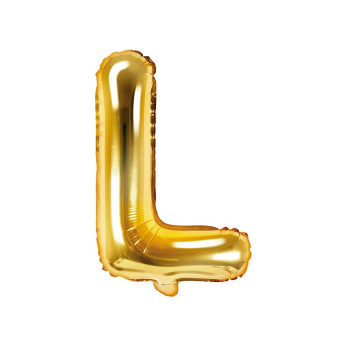 Folieballon letters en cijfers goud 35cm