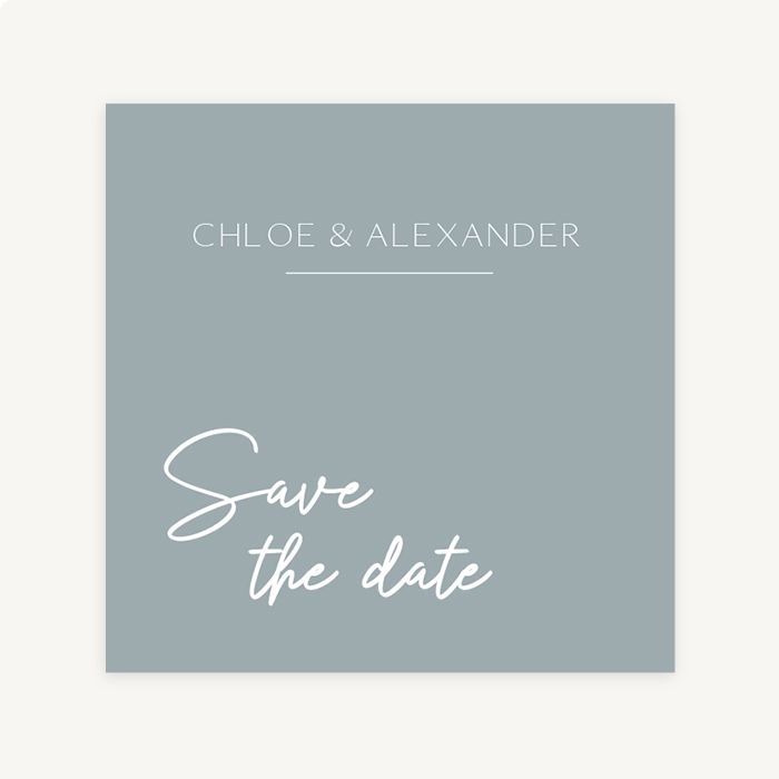 Save the date kaart lovely minimal