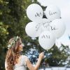 Ballonnen wit met tekst Botanical Wedding Ginger Ray