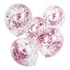 Confetti ballonnen roze Mix It Up (5st) Ginger Ray