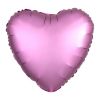 Folieballon Satin Luxe hart roze (43cm) 