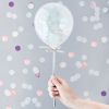 Mini Confetti Ballonnen Zilver (5st) Hootyballoo