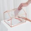Gepersonaliseerde glazen enveloppendoos huis modern paper