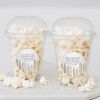 Popcorn beker pampas gras trouwbedankje