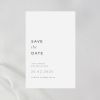 Save the date kaart coton blanc