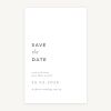 Save the date kaart coton blanc