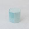 Velvet ringdoosje hexagon Soft Mint (1 ring)