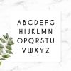 Ringdoosje glas geometrisch woodland met initialen font