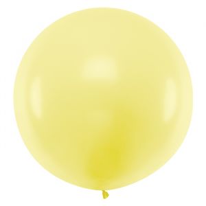 Pastel ballon geel (1m)