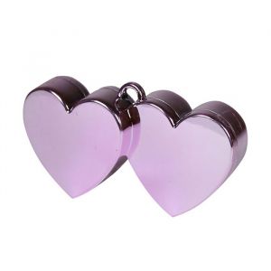Ballongewicht dubbel hart roze (150 gram)