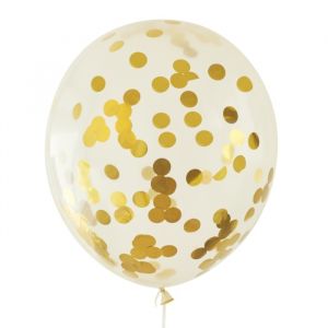 Mega confetti ballon goud 60cm House of Gia