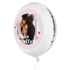Folieballon met foto dikke knuffel