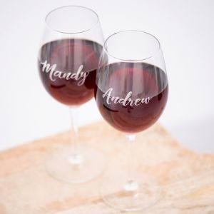 Wijnglas graveren met naam