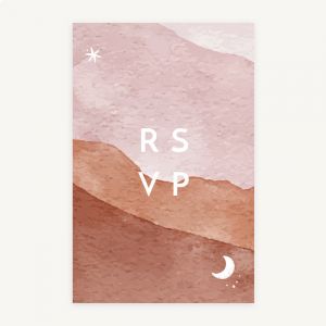 RSVP kaart desert moon