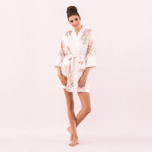 Kimono Blissful Blooms Blush gepersonaliseerd