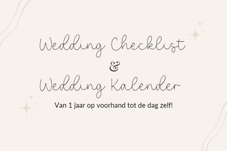 Jouw ultieme wedding checklist voor het plannen van jullie bruiloft!